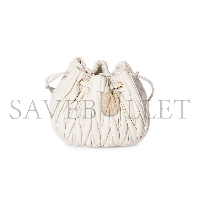 MIU MIU MATELASSÉ NAPPA LEATHER POUCH 5ND022 (16*14*7.5cm)